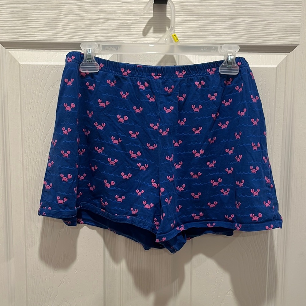 Blue Crab 🦀 PJ Shorts L